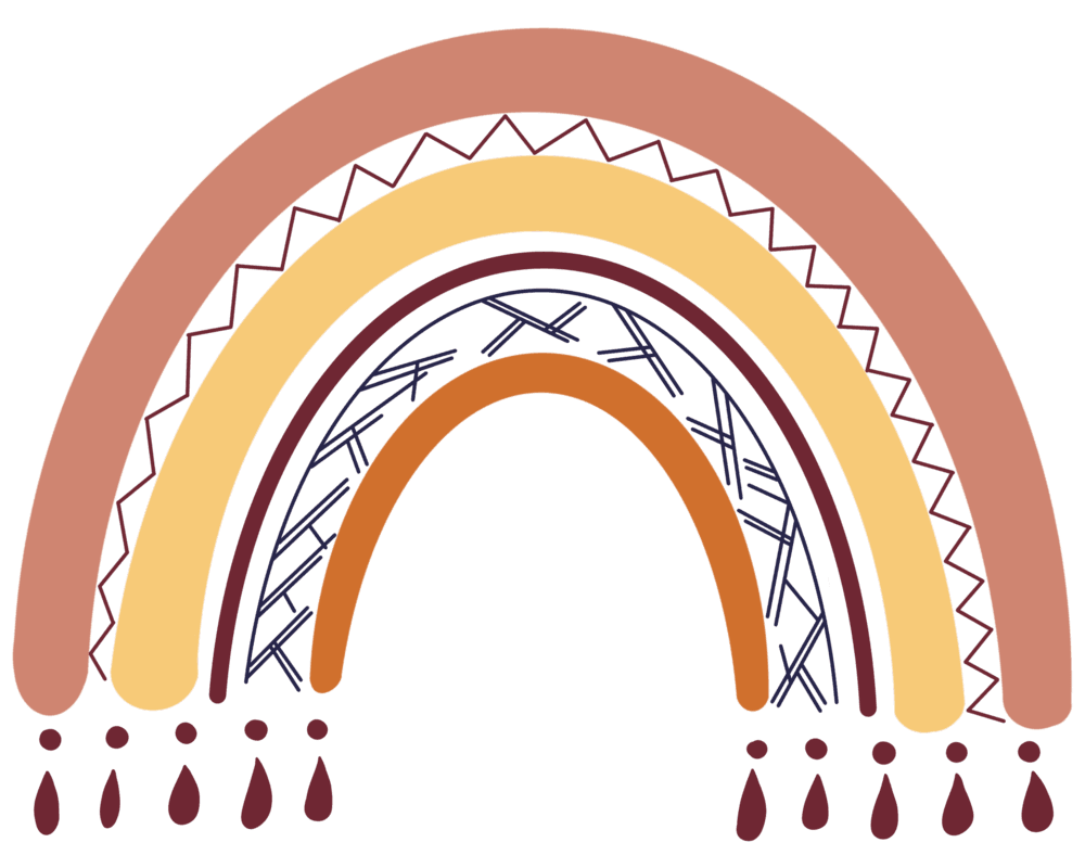 Boho rainbow