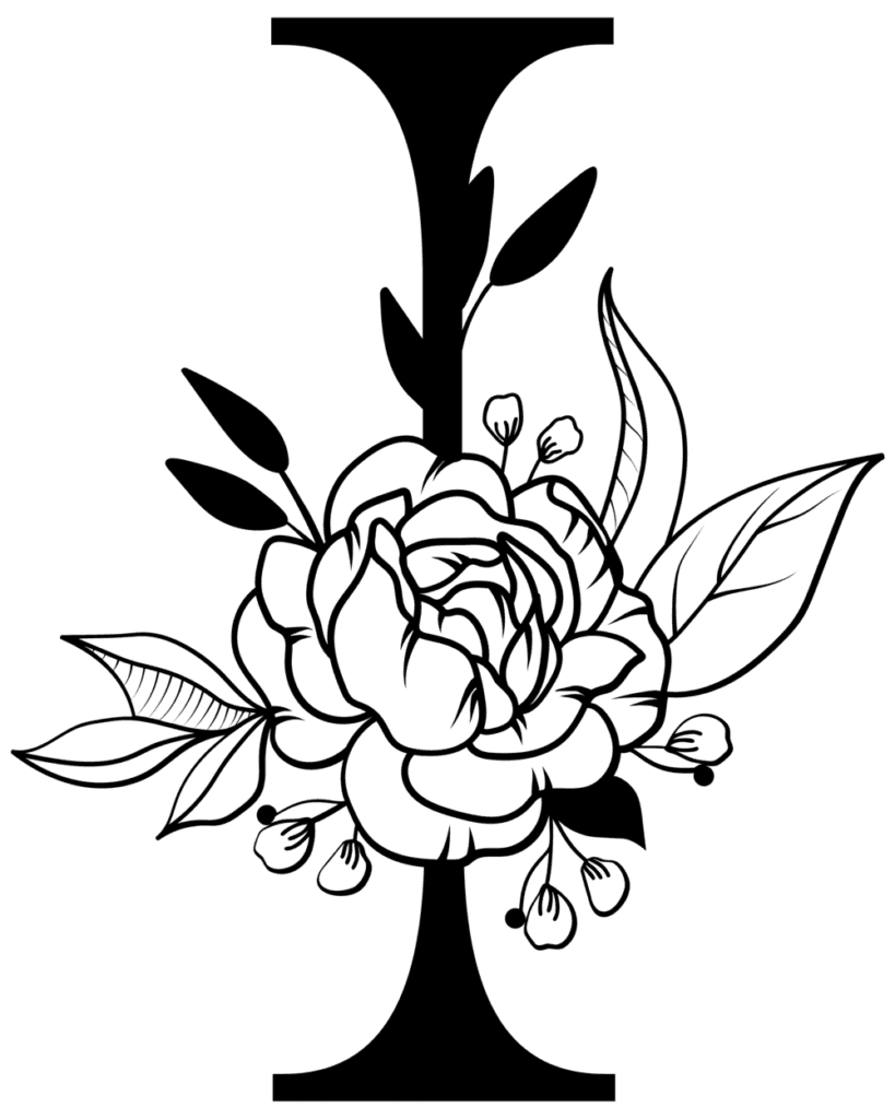 Floral alphabet I