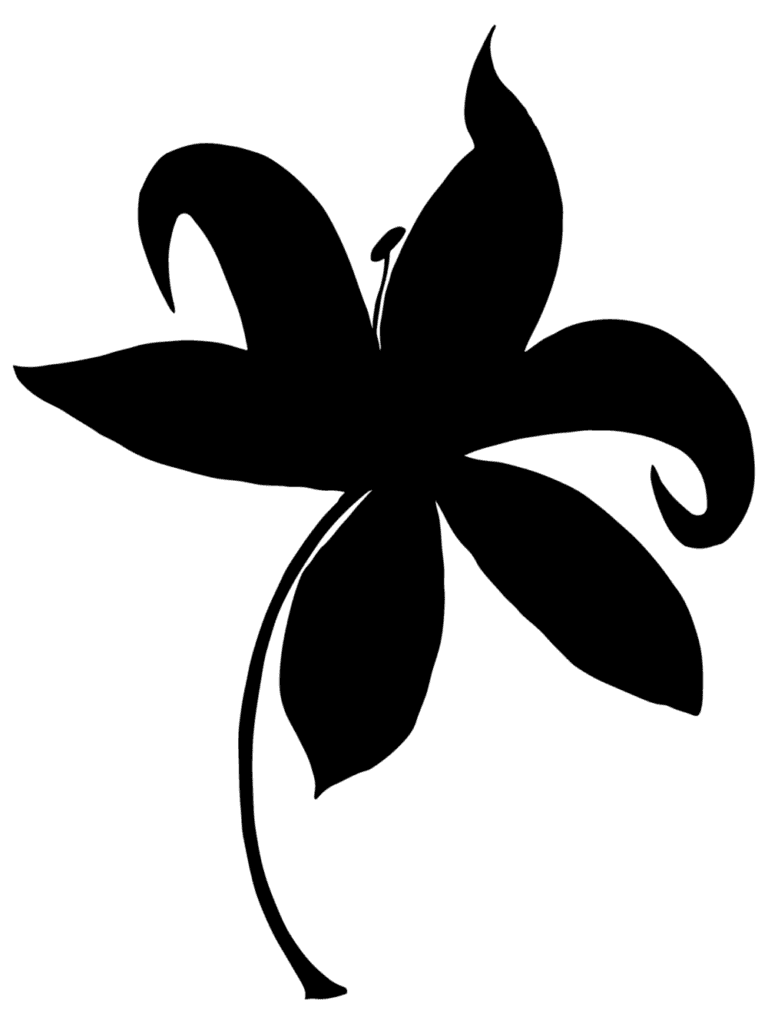 Flower silhouette