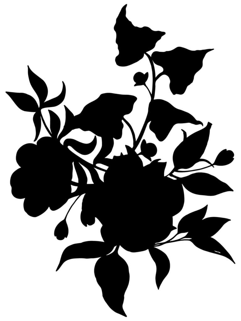 Flower silhouette