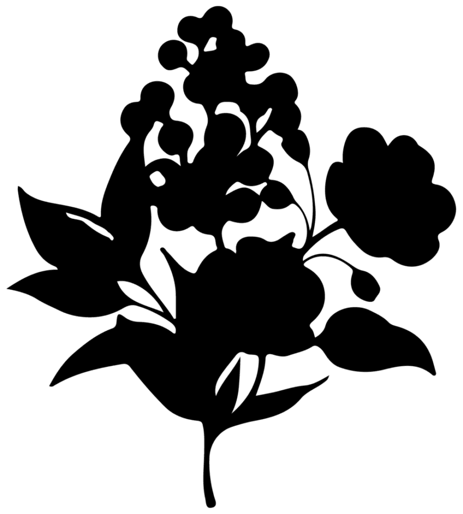 Flower silhouette