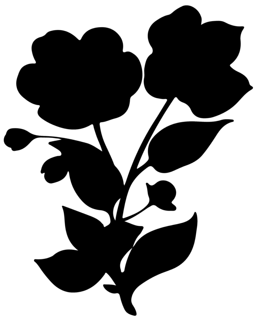 Flower silhouette